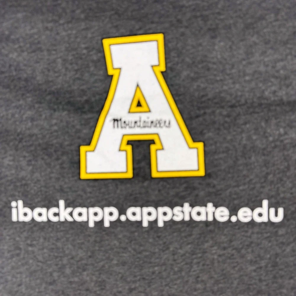 Appalachian State Mountaineers Shirt Mens Medium Gray NCAA College Long Sleeve‎